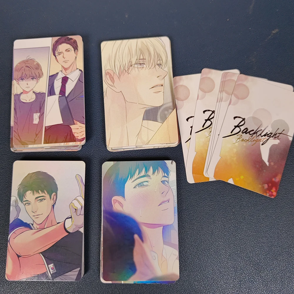 Korean Manga Backlight Laser Lomo Card Baek Yeongwoon, Han Seo-in