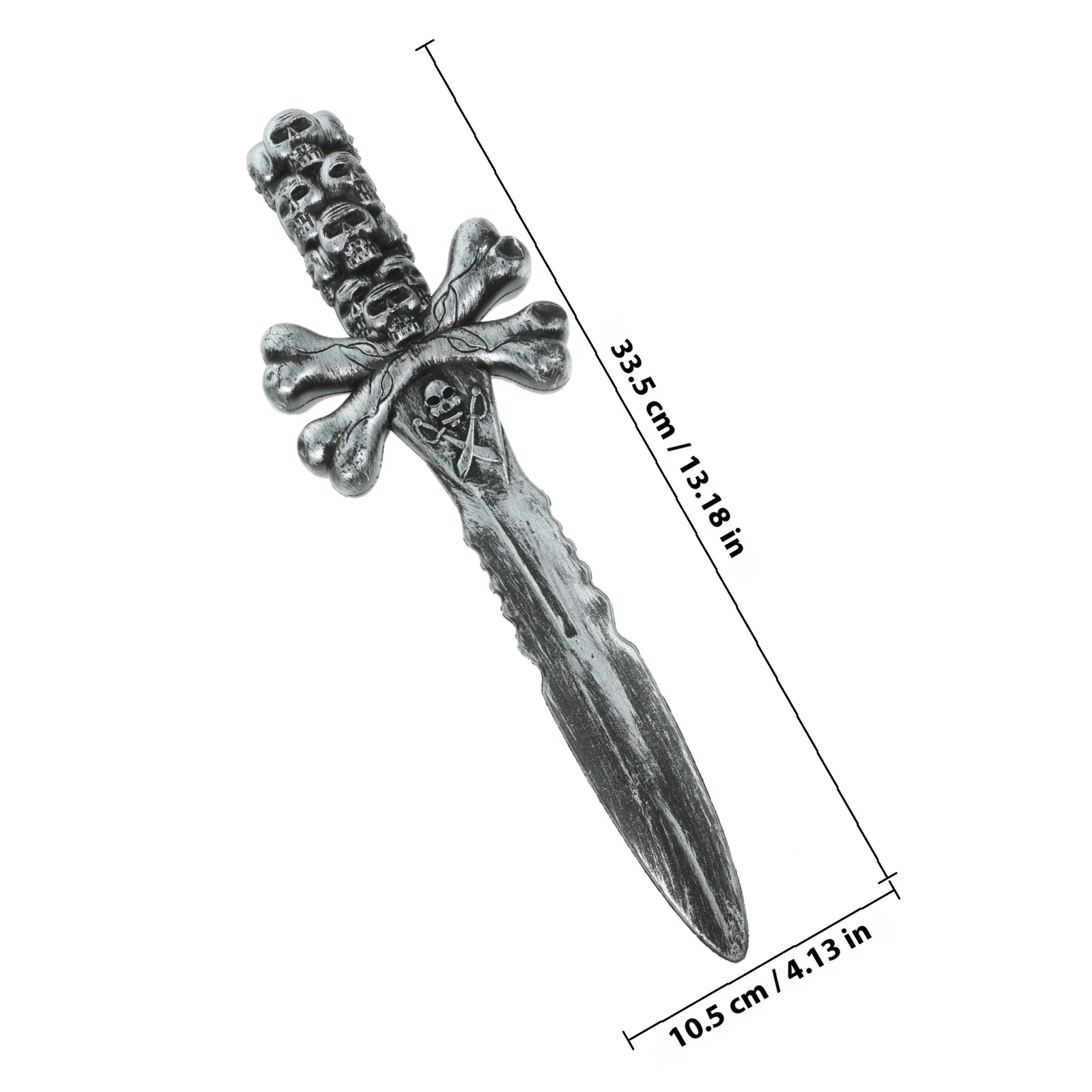 قطعتان من دعامات سيف القراصنة البلاستيكية القوية، مثالية لأداء مرحلة حفلات الهالوين التنكرية وأعياد الميلاد #2