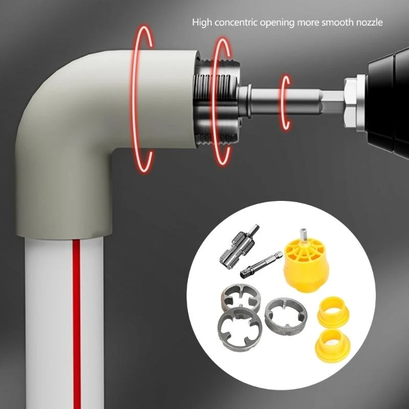 Alat Pembuat Benang PVC untuk Pipa Pipa Threader 1/2inch 3/4inch Bor Listrik