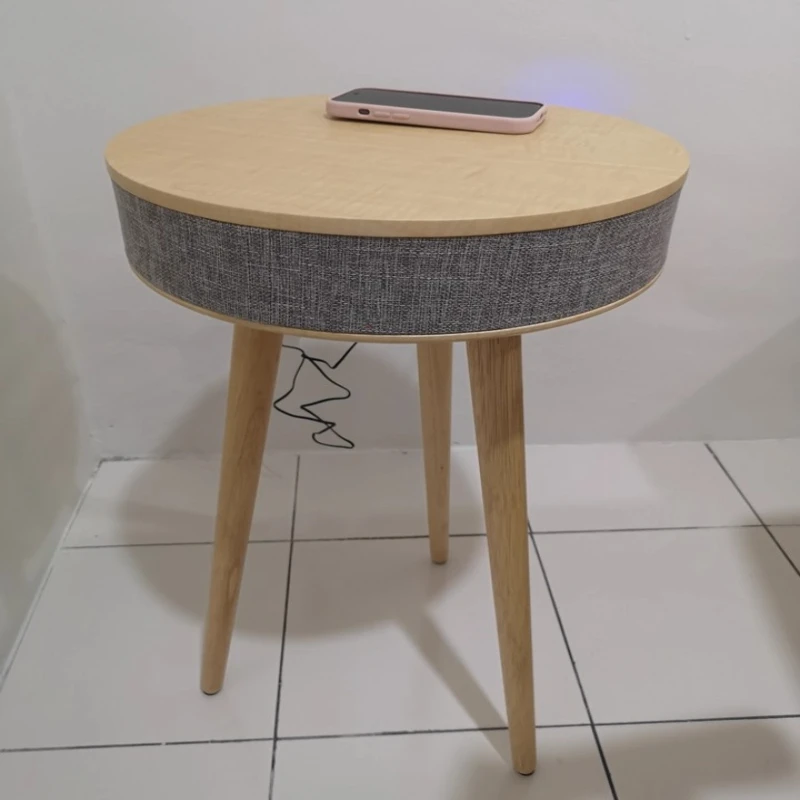 

Высококачественный аудиостолик, приставные столики с беспроводной зарядкой и Bluetooth-динамиком, портативная домашняя звуковая система, умный звуковой кофейный стол