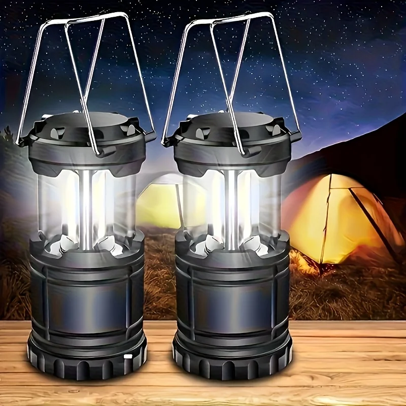 Camping Lanterns Battery-Operated Ideal for Power Outages Portable And Collapsible Hanging Lights Necessary for Home Use