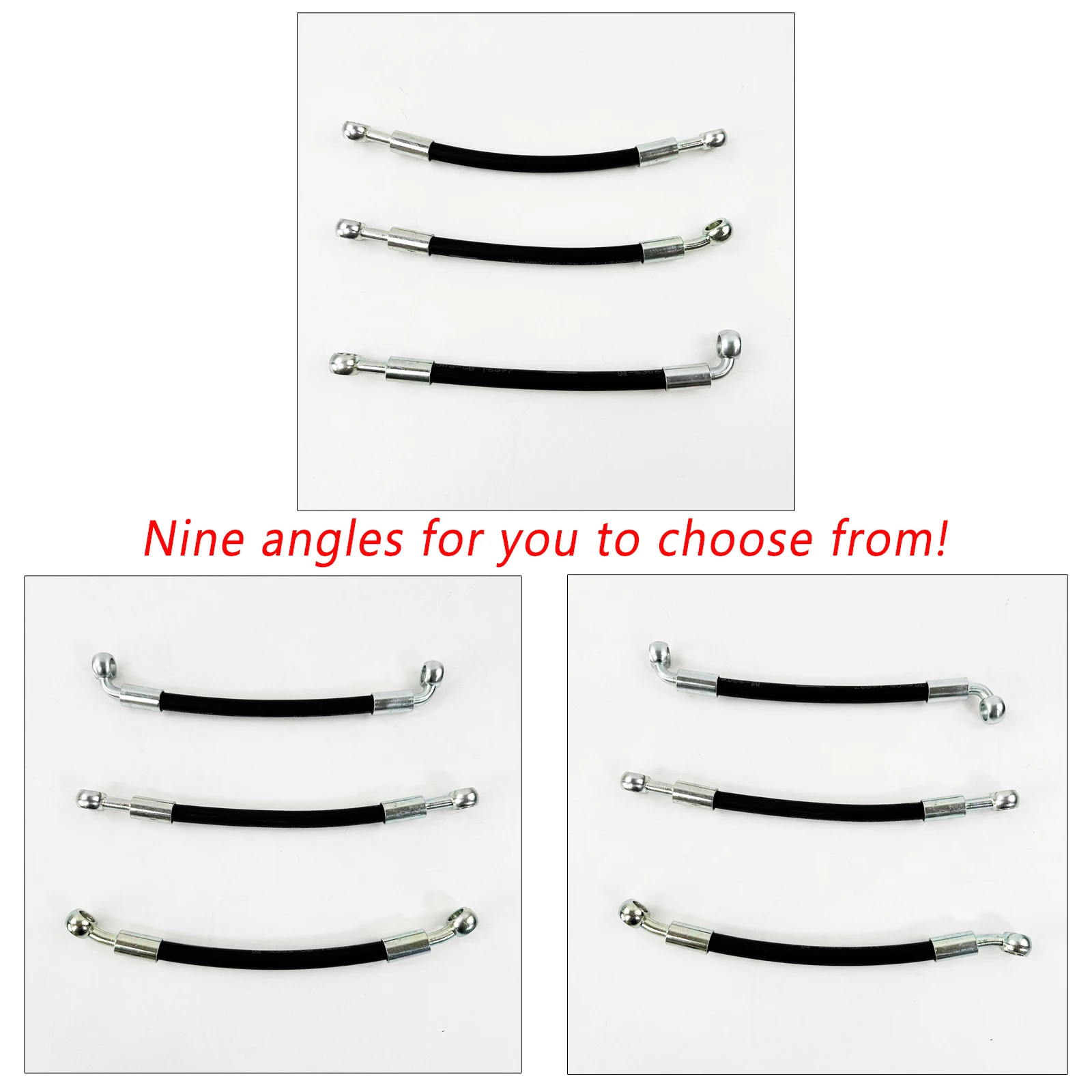 العالمي صالح 0 ° ~28 ° ~90 °   دراجة نارية الترابية دراجة مضفر الصلب الهيدروليكية تعزيز خط الفرامل مخلب خرطوم زيت خط 100 إلى 5000 مللي متر