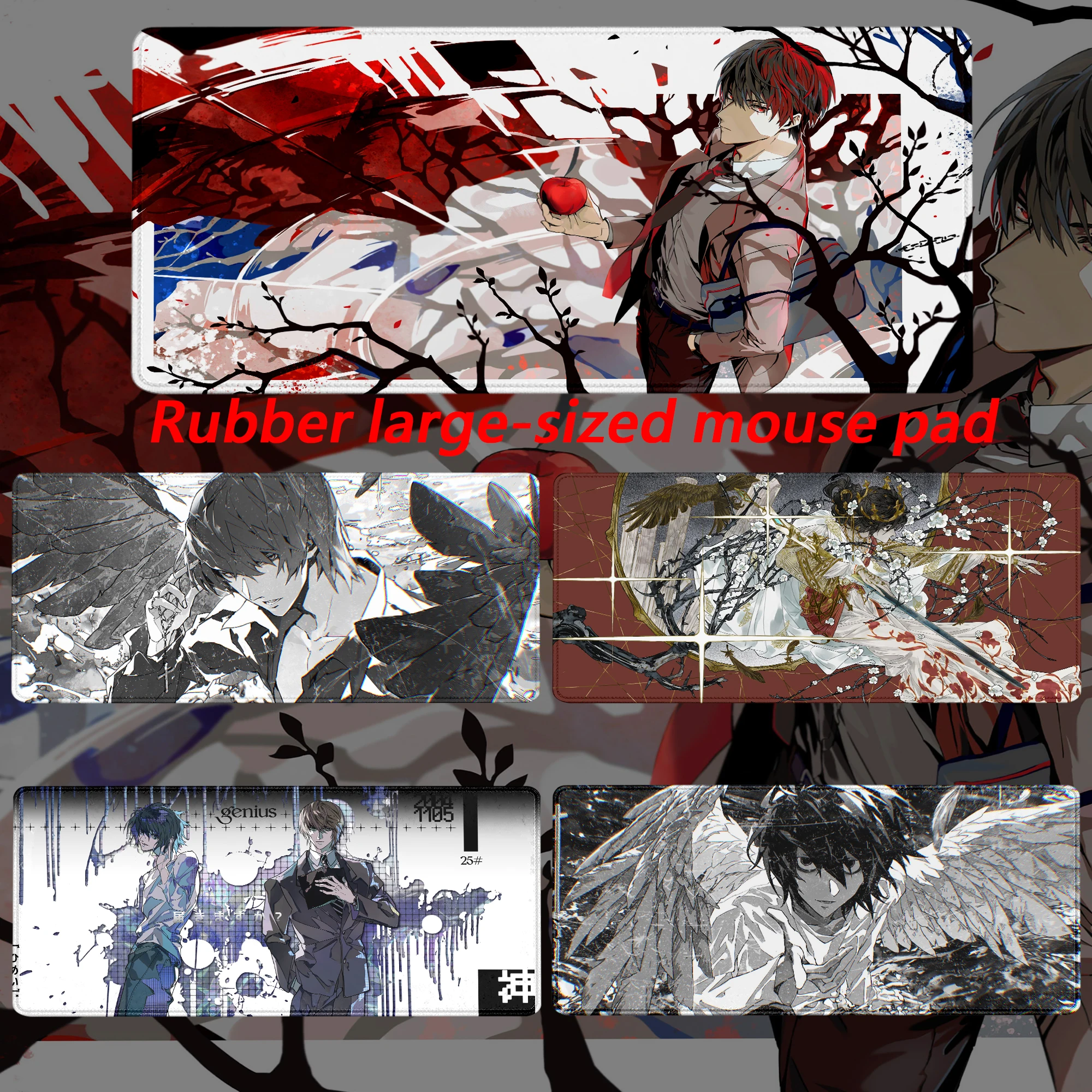 

Hot selling item Death Note HD High definition Desktop games 550x1000x3mm XXL size Desktop Large games size accessorie mouse pad