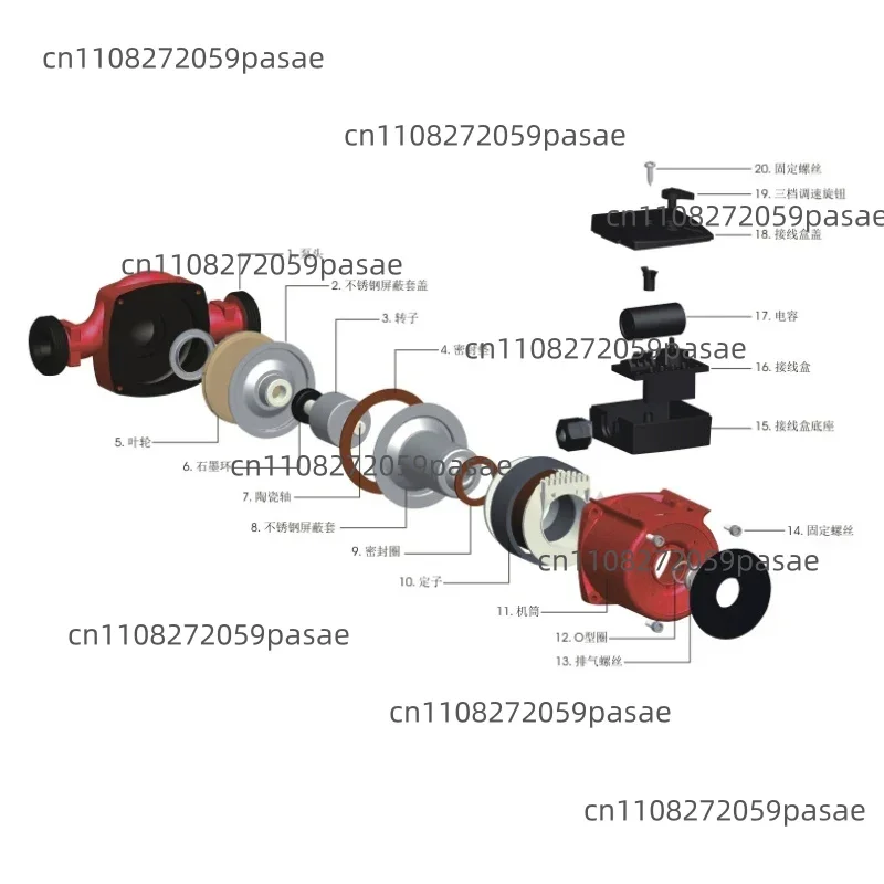 

Циркуляционный насос для горячей воды / Насос для повышения давления в системах теплого пола и радиаторных систем отопления