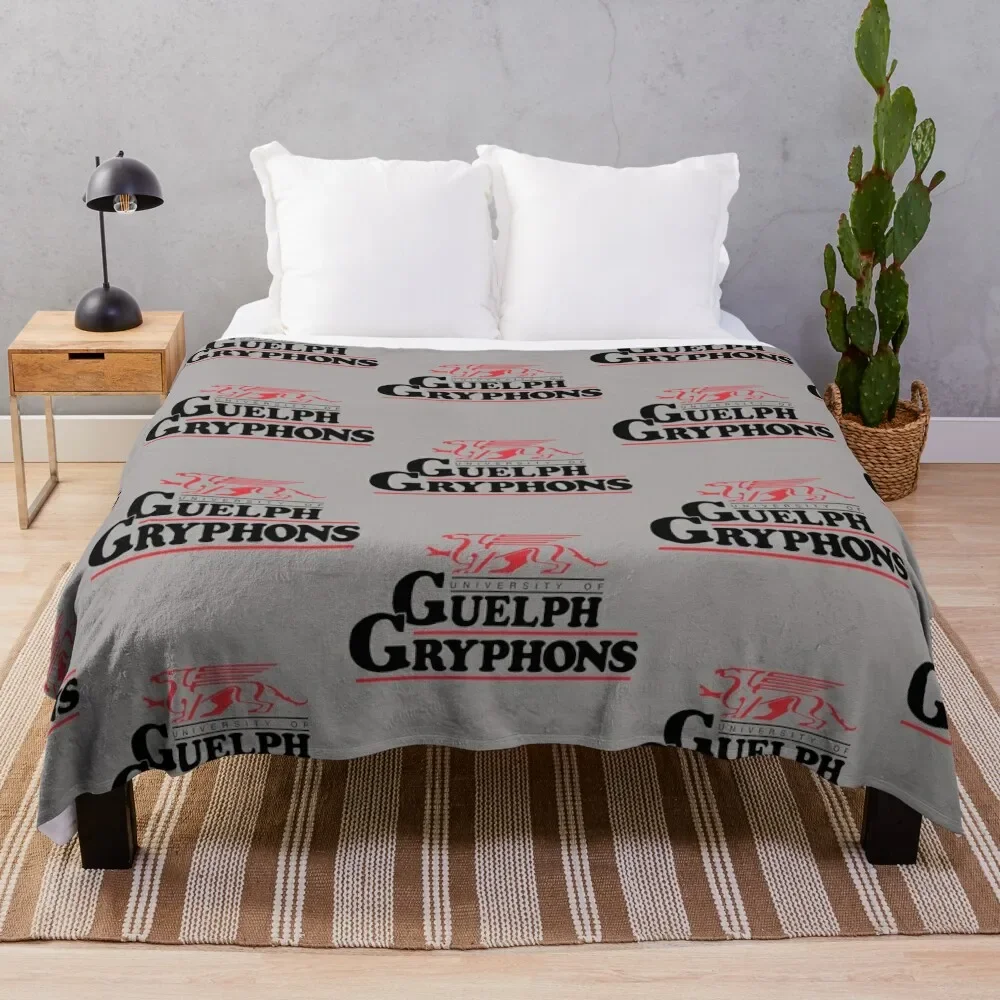 

Guelph College Gryphons Logo2 Throw Blanket Blankets Sofas Of Decoration Vintage Hairys Luxury Brand Blankets