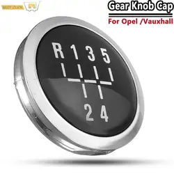 5 Speed Gear Shift Knob Cap Gear Knob Top Cover For Opel/Vauxhall Astra H Corsa D Vectra C Zafira B Antara Signum