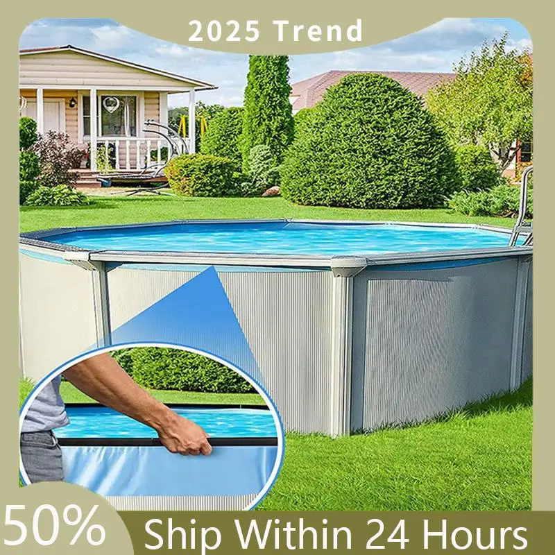 

A35F New 38Pcs Coping Strips For Above Ground Pool Liners,Swimming Pools Liner Clip Replacement Patch Kit For 24Ft Round Pool