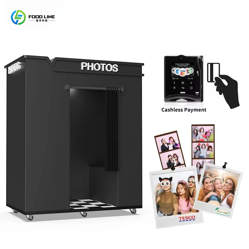 Customized New Korea Photo Booth Payment Self Service Kiosk For Shop Retail Use