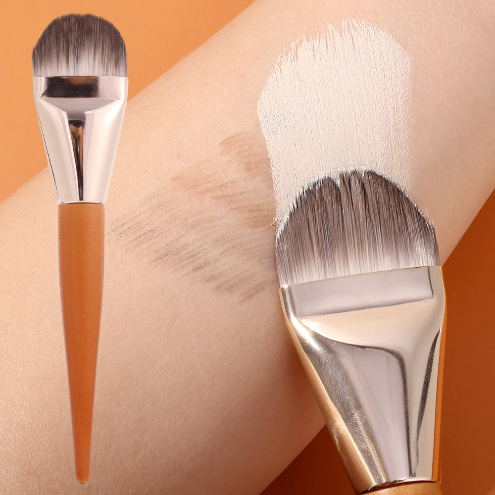 Ultra Thin Foundation Brush Lightweight and Thin Face Contour Brush Flat Contour Brush Blending Foundation Cream Makeup Brushes