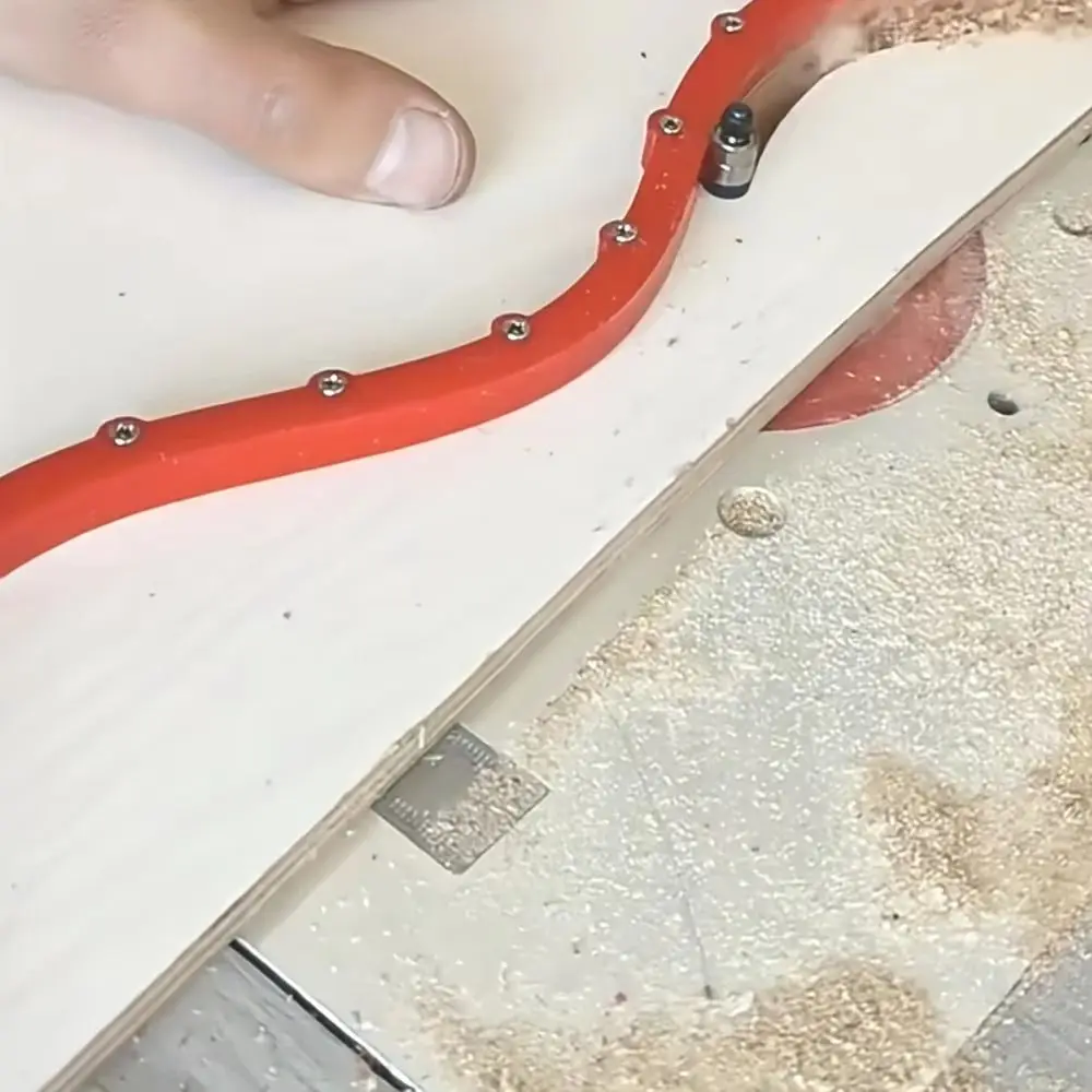 1M/2M Woodworking Profiling Strip Gear Shape Adjustable Shape Contour Flexible Curve Template Flexible Material