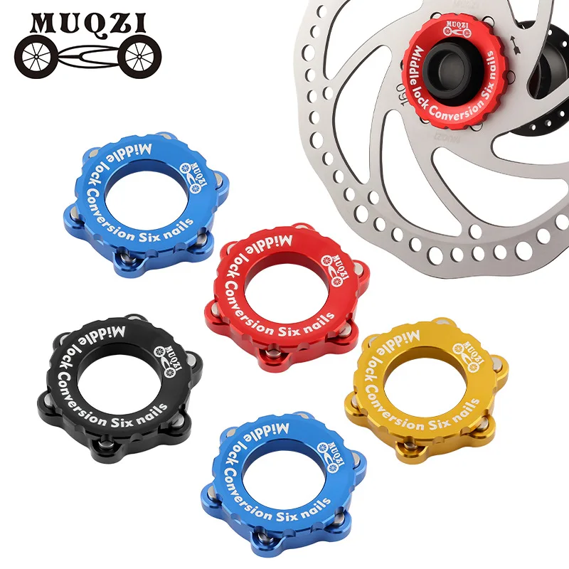 MUQZI medium lock turn six-nail disc transfer seat flower drum central lock disc brake disc mountain bike