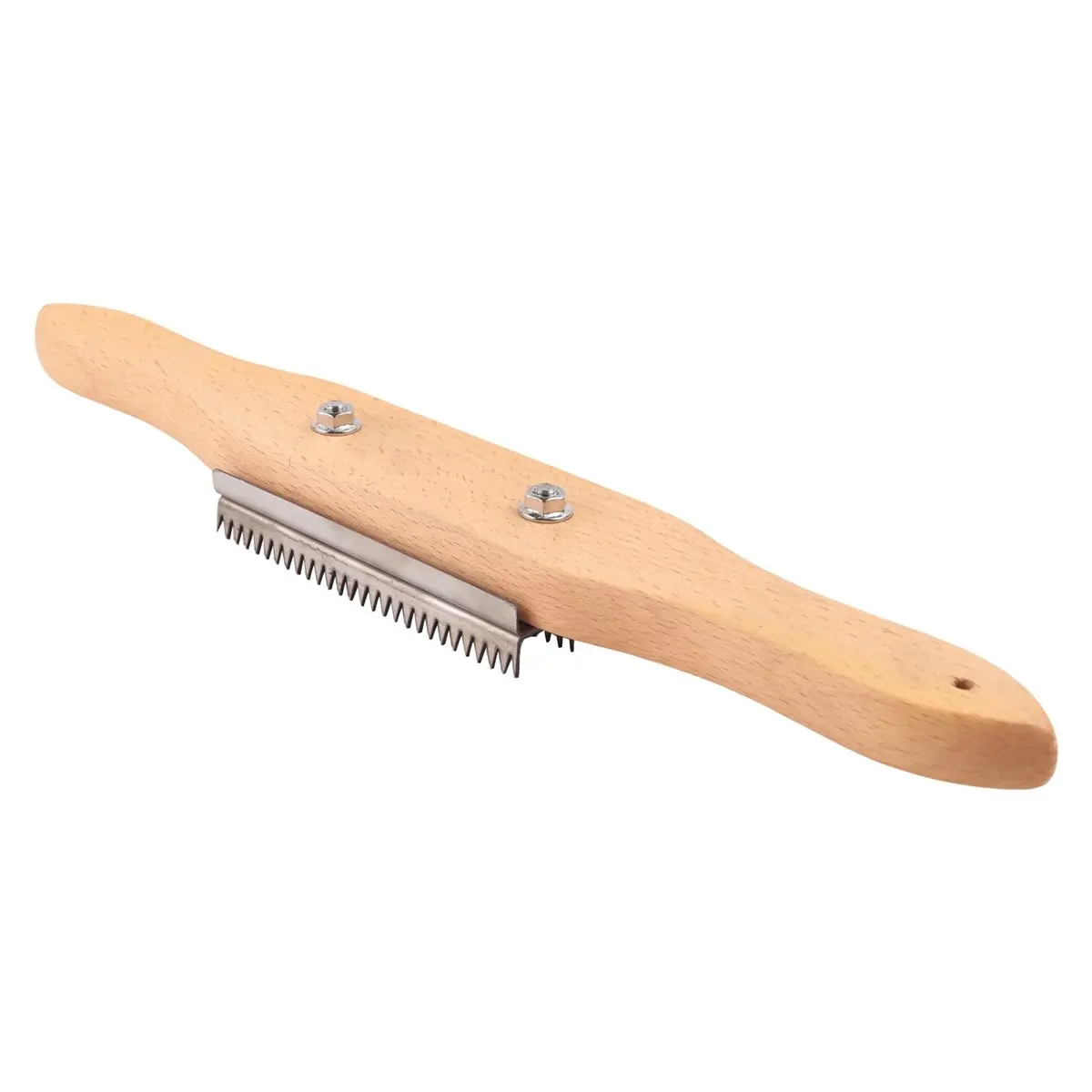 ✼Buffing Wheel Rake Cleaning Tool for Polishing Wheel Compound with Beech Wood Handle & 4 Rows of Metal Teeth Rake