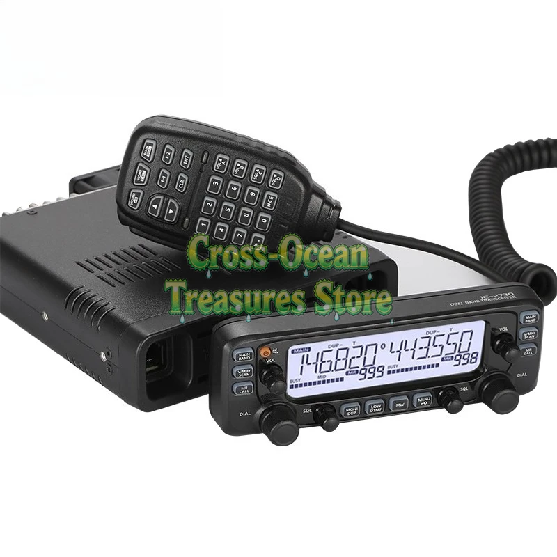 

IC-2730E мощная автомобильная рация, радиостанция, двойной УФ-сегмент, двойной дисплей, сегмент пропускания