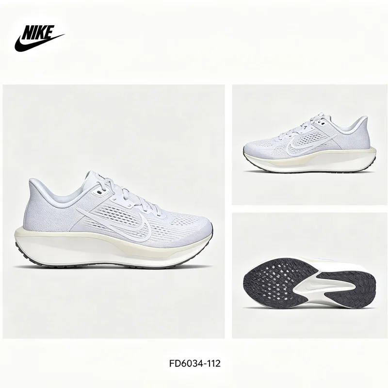 Nike FD6034‑112 Women Lightweight Running Shoes Elevated Midsole Rubber Outsole Soft Cushioning Breathable Athletic Sneakers