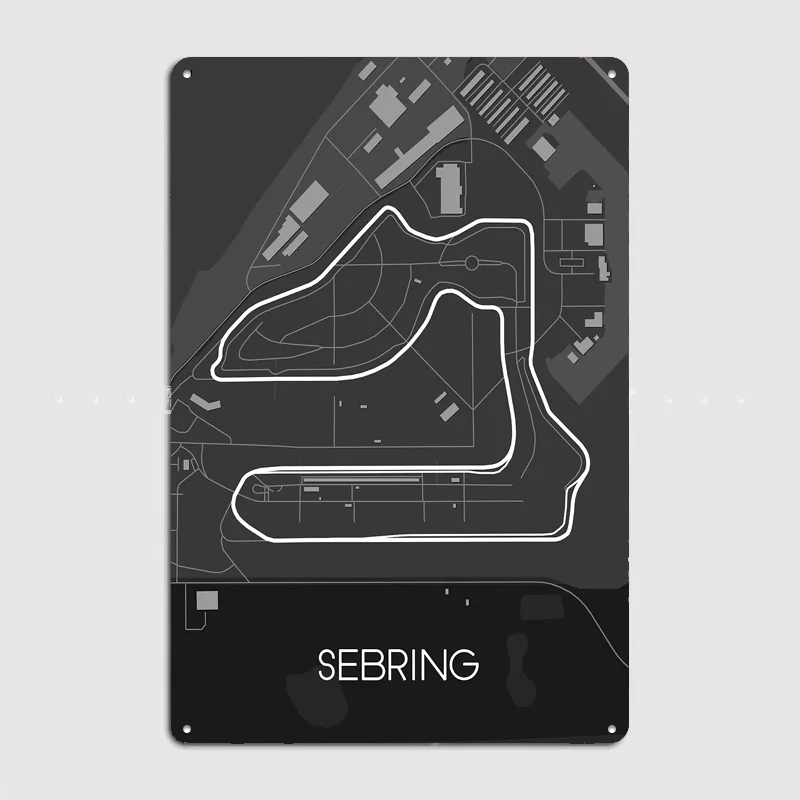Sebring International Race Poster Metal Custom Sign Indoor Decor Pub Club Room Decoration Bar Posters Home Wall Decor