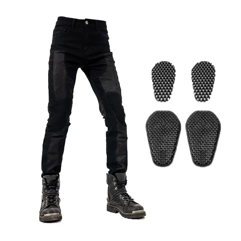 

Motorcycle Pants Motorcycles Riding Jeans Slim Breathable Men's and Women's Four Seasons Comfortable Anti-fall CE Protection