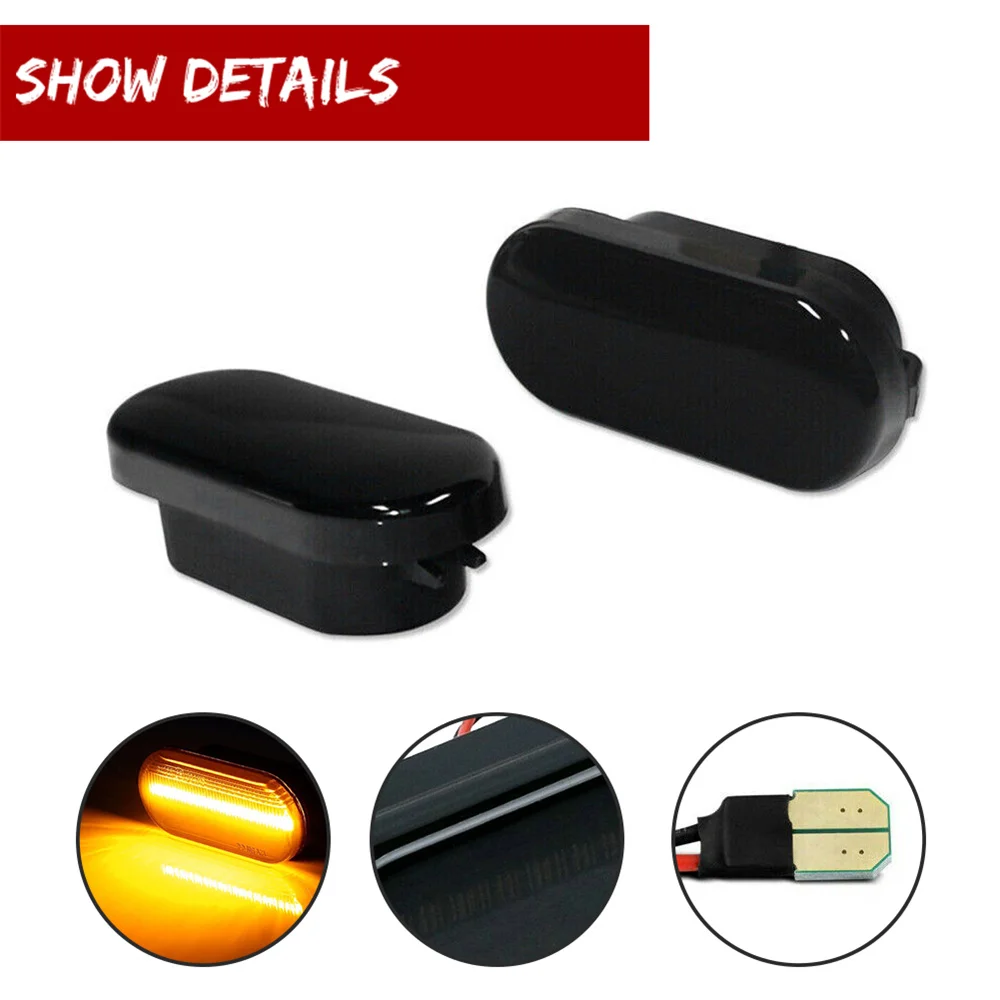 Amber LED Front Fender Side Marker Turn Signal Lights For VW Volkswagen MK4 Golf Jetta Bora B5 B5.5 Passat GTI R32 New Beetle