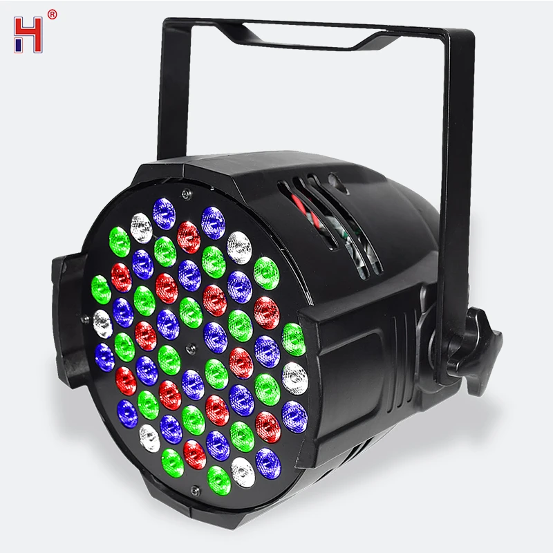 

HongYi LED Wash Par Lights 54X3W RGBW 4IN1 Strobe Stage Lights Aluminum Alloy DMX512 Control For Disco DJ KTV Wedding Party Bar