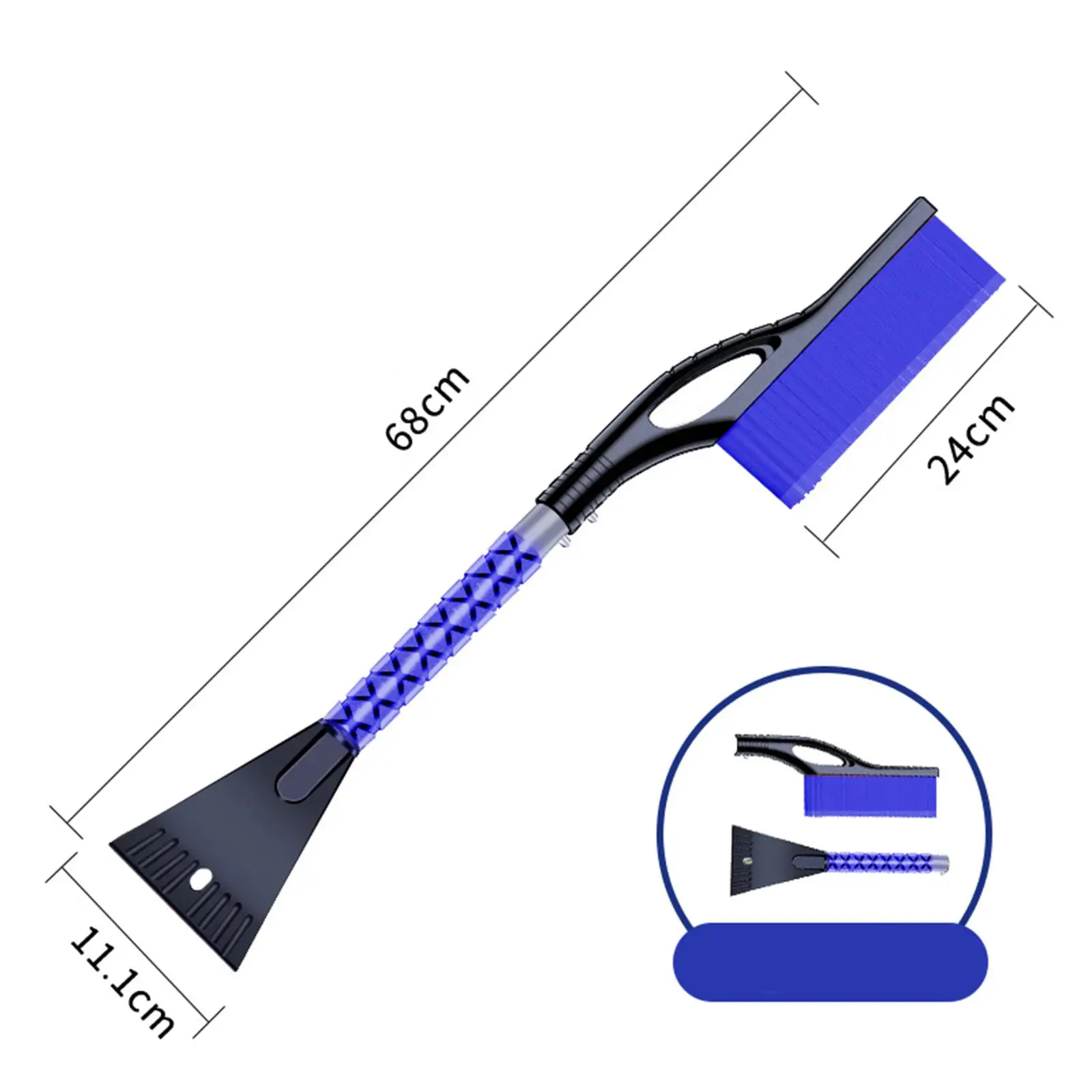 Car Snow Shovel Snow Scraper Universal Snowbrush with Grip Portable Snow Remover