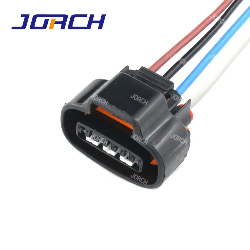 1-10 Sets 4p 2JZ-GE Conector de arnés de cableado automotriz impermeable para distribuidor y cigüeñal, Sensor TPS, Sensor de presión de sobrealimentación, Conector ovalado para bobina de encendido 90980-11150