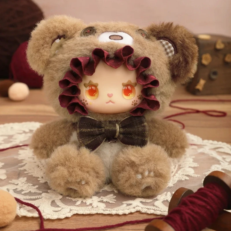 حقيقية جميلة إيما الدب التحالف سلسلة صندوق أعمى اللعب لطيف أفخم الفينيل الوجه أنيمي الشكل قلادة دمية ديكور صندوق غامض الهدايا