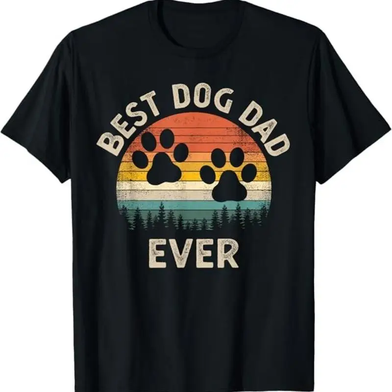 Best Dog Dad Ever Vintage Father'S Day Lover T Shirt