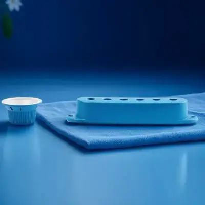 أغطية لاقط الجيتار مجموعة بديلة من البلاستيك باللون الأزرق الداكن لملحقات التحكم في مستوى صوت الجيتار الكهربائي