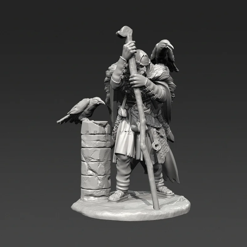 

38mm 50mm Exploring The Wizard Resin Model Figure Gk Micro Miniature 3d Printed White Model Toy Unassembled And Unpainted Kit
