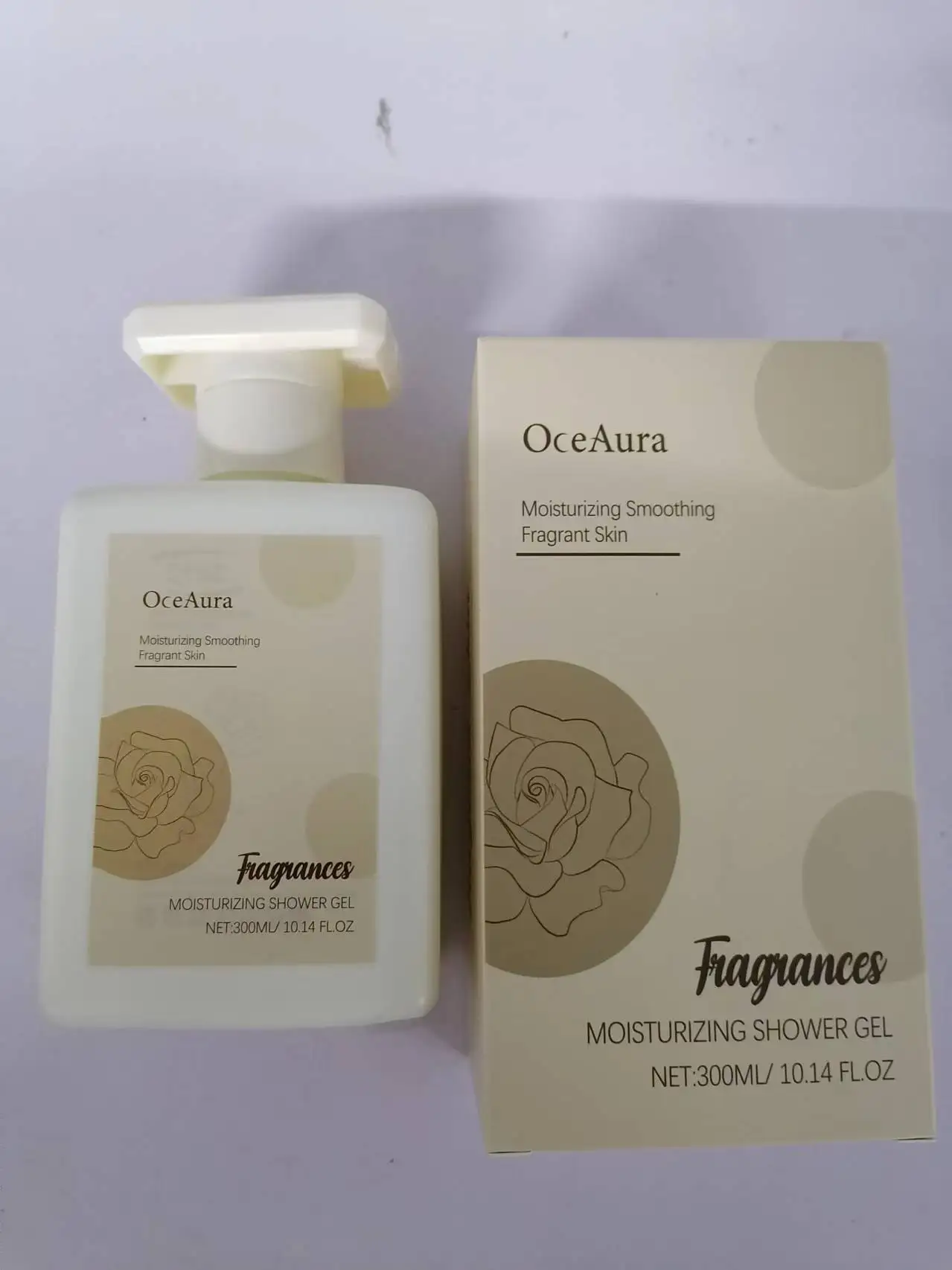 모이스춰라이징 샤워 젤 - 부드럽고 향기로운 피부를 위한 수분 공급 바디 워시, 300ml/10.14 Fl Oz, 영양이 함유된 럭셔리 목욕 젤