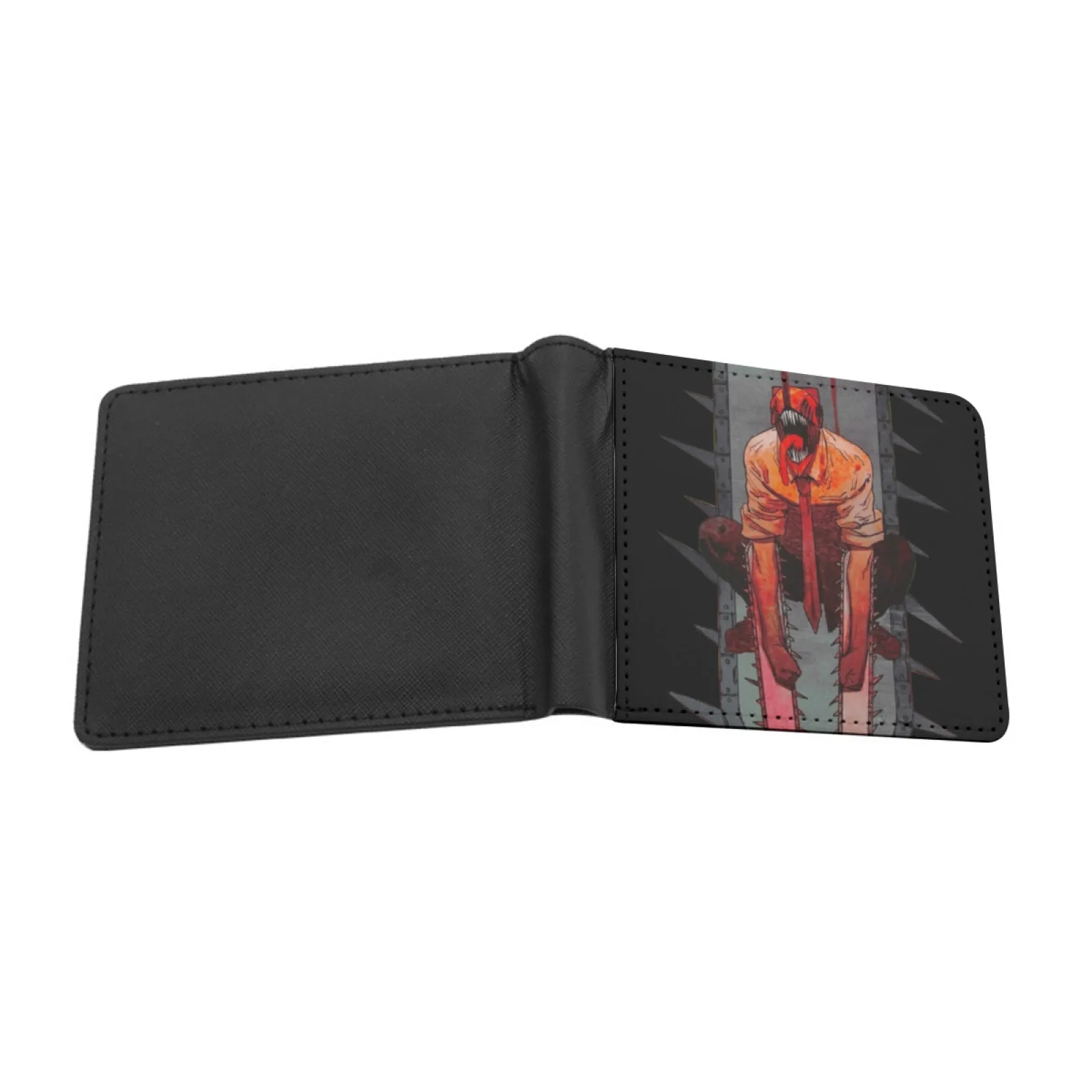 Men Wallets Card Man Wallet Short Purse Bi-Fold Personalized Purses Anime Denji Pochita Makima Power Man Aki Manga Himeno Devil