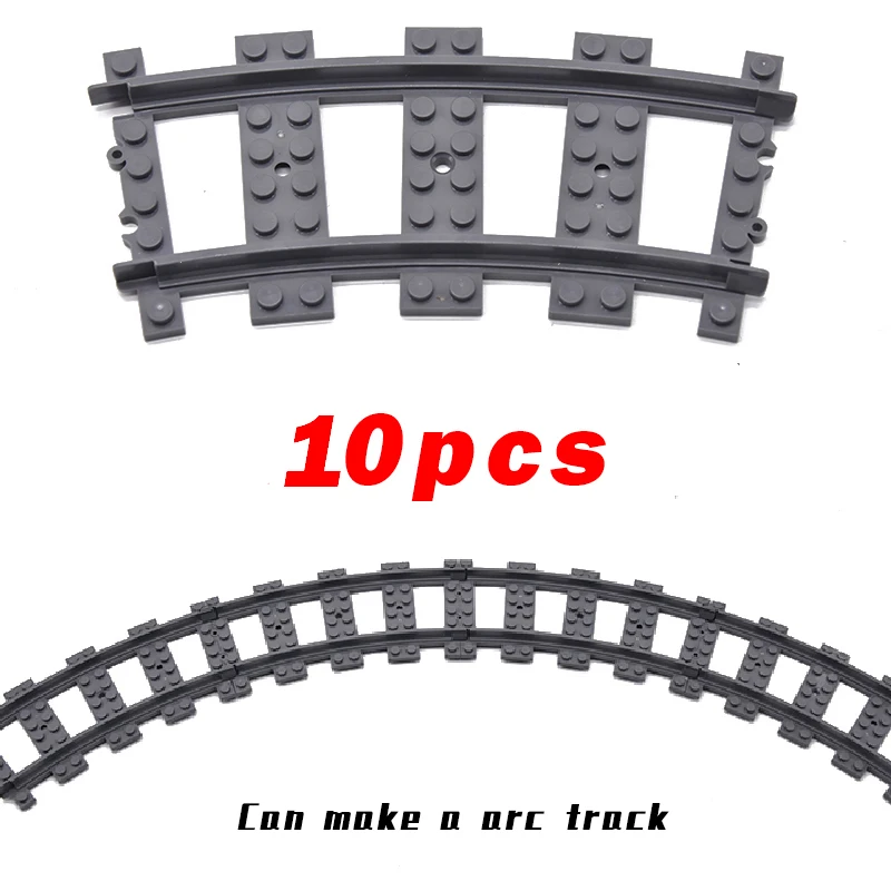 Stadstreinen Flexibele tracks Gevorkte rechte gebogen zachte rails Spoorschakelaar Bouwsteenbakstenen Kinderen DIY High-tech creatief speelgoed