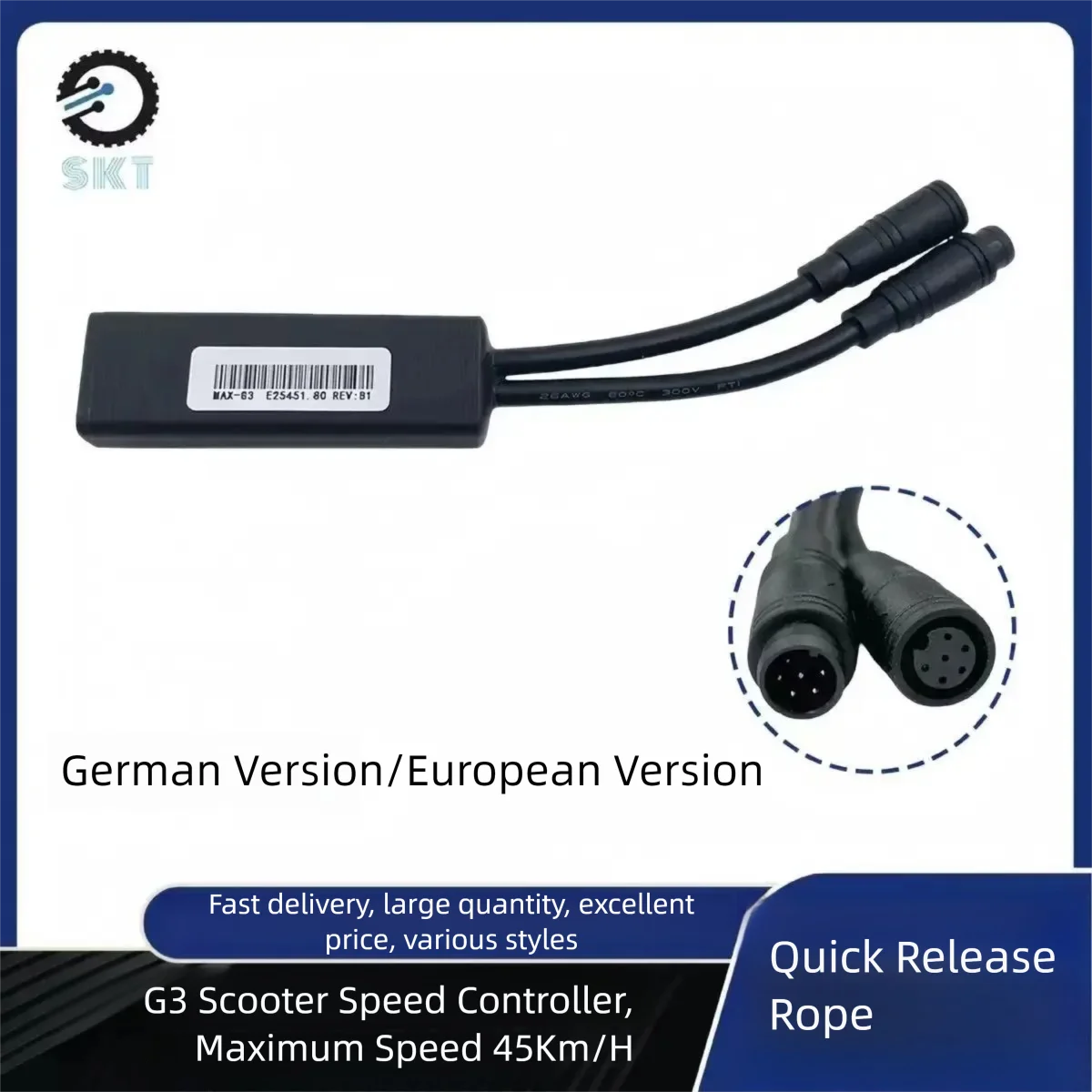 

Speed ​​Release Cables Customized for Ninebot by Segway Max G3E/G3D Scooter Max Riding Speed 45km/h Unlock Speed limit Cables