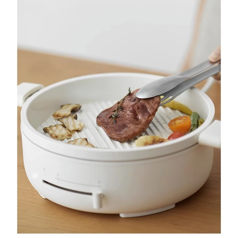 Electric Oven Household Smoke-Free Grilled Meat Plate Electric Meat Roasting Pan Barbecue Oven Multi-Functional Iron Dish round