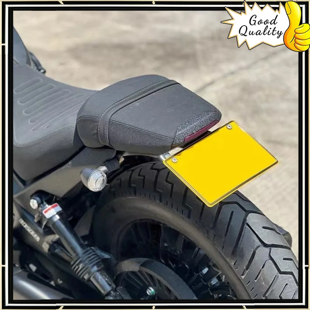 

For Benda Dark Flag 500 modified short tail license plate frame mudguard license plate bracket rear seat bottom plate