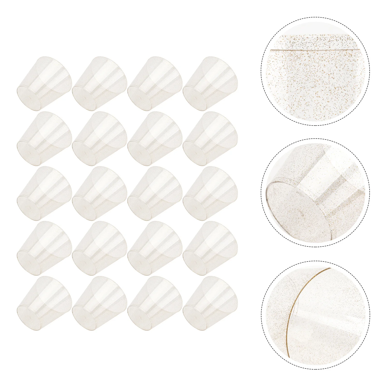 

25Pcs Delicate Wine Cup Lightweight Transparent Cup for Cold Drinks Party Favors Wedding Events Fun Beverage Solution