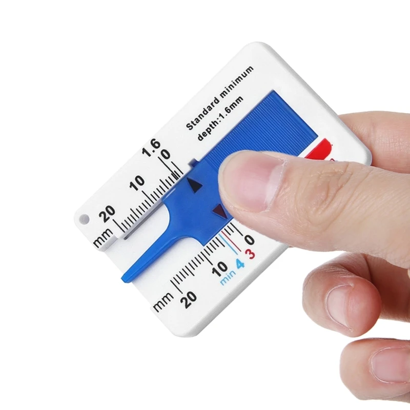 ยางรถความลึกความลึก Vernier Caliper ยางระบบตรวจสอบความหนาวัดอัตโนมัติยางความลึกเครื่องมือวัด Dropship