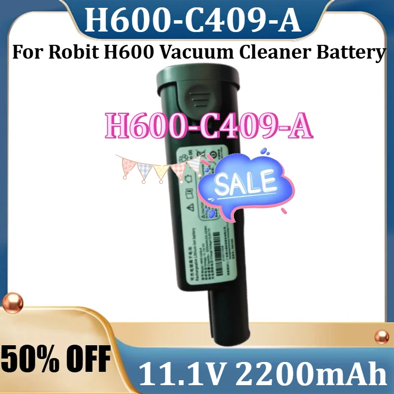 

Новая батарея для ручного пылесоса Robit H600, 11.1В 2200мАч, H600-C409-A