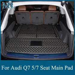 Car Trunk Mats For Audi Q7 5/7 Seat 2016-2022 2023 Car Accessories Auto Goods interior details Main Cargo Liner