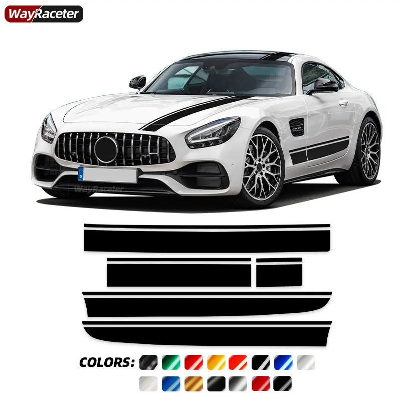 

5 шт., наклейки на крышу капота автомобиля Mercedes Benz AMG GT R PRO C190 R190 GTS GTR GTC 2015