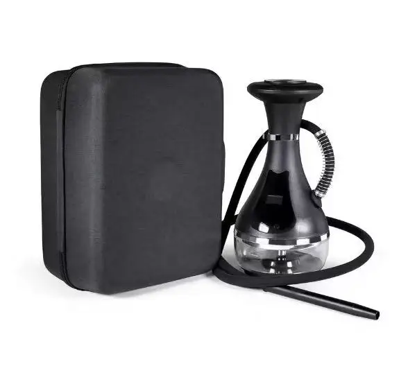 少量生産のカスタマイズ可能なロゴ入り、充電式で健康的な電子シーシャ、スーツケース入り、長時間持続、温度調節可能