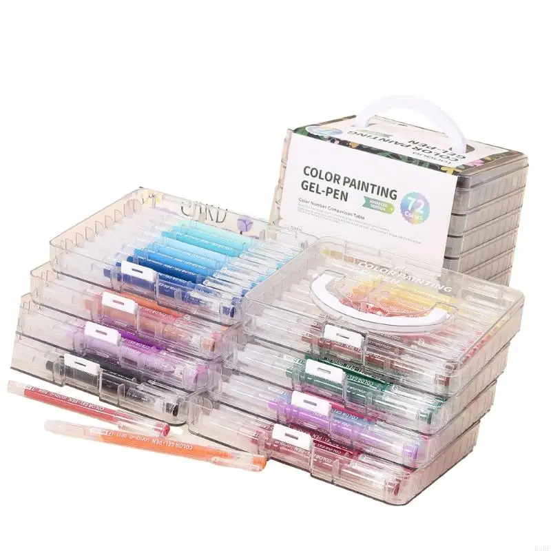 Penna gel colorata 45/72/99 Penna journaling a colori per codifica a colori scrapbooking k1kf