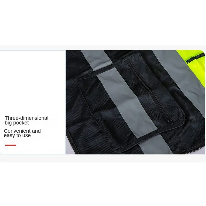 Hot High Visibility Security Reflecterende Vest Zakken Design Reflecterend Vest Buitenverkeer Veiligheid Fietsen Hardlopen