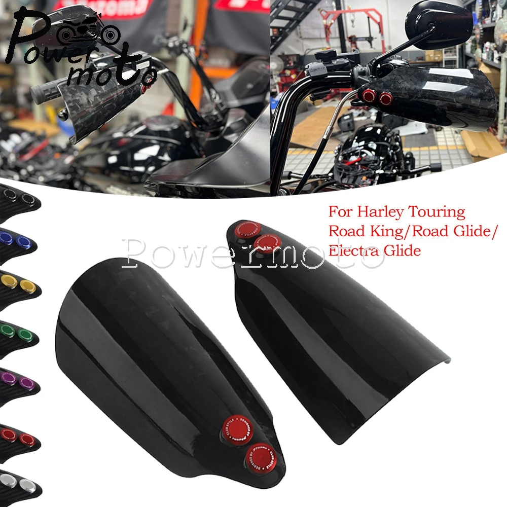 

Carbon Fiber Performance Bagger Handguards Hand Guard For Harley Touring Electra Glide Ultra Limited FLHTK CVO FLHTKSE 2021-2023