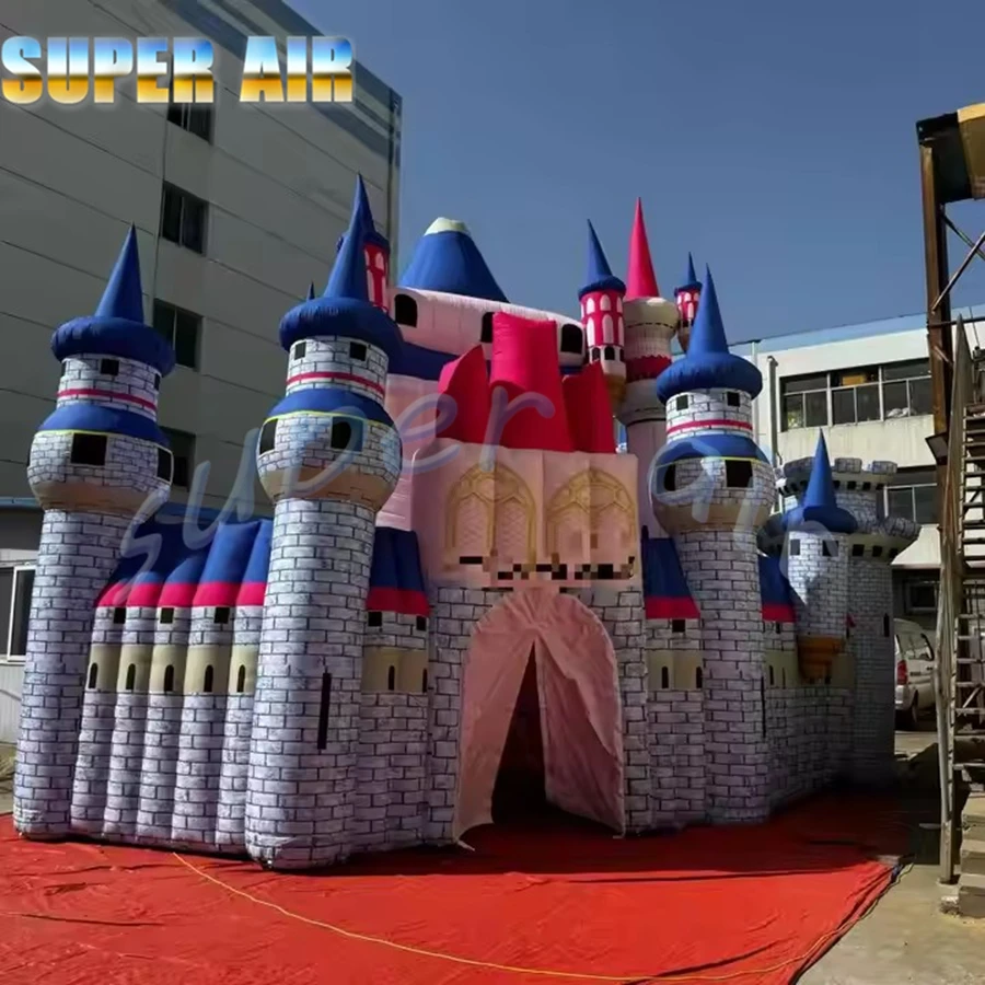 Château gonflable pour parc d'enfant, décoration de bâtiment, ballon gonflable géant pour fête