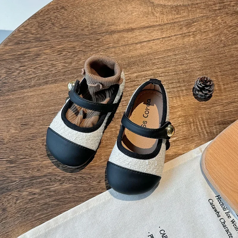 Kinder Chique Lederen Schoenen Meisjes Prinses Schoen Met Eenvoudige Metalen Gesp Voor Feest Bruiloft Casual Elegante Dans Schoenen Voor Kinderen