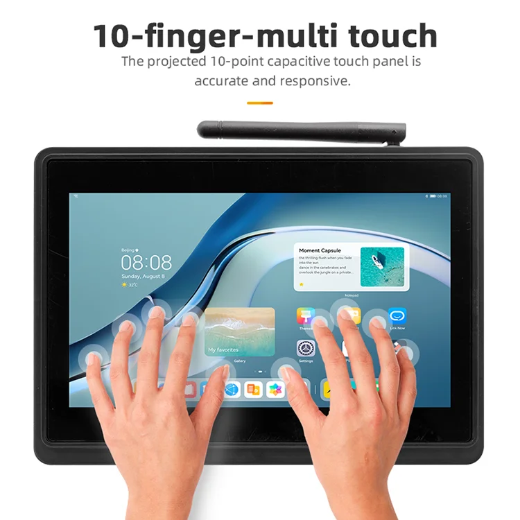 7 10 15 polegadas Tablet Industrial Windows Android Linux Alto Brilho All-in-One Tela de Toque Capacitiva Mini Computador