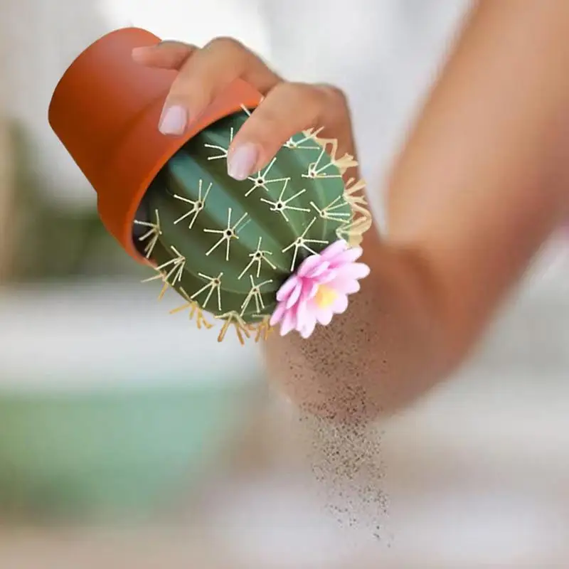 Cactus Shape Design Salt And Pepper Dispenser Bottle S pice Seasoning Containers Salt Pepper Shakers S pice Organizer Spic e Jar