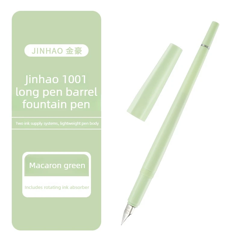 

Ручка-фонтан JINHAO 1001 с удлиненным корпусом для рисования, офиса и школы, канцелярские принадлежности для студентов и детей, для занятий рисованием