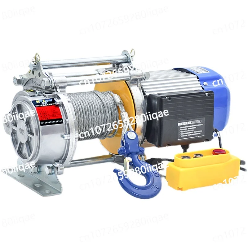 

fast electric hoist silent freight elevator decoration lifting 1t-1.2t 220V hoist winch 3 tons household crane