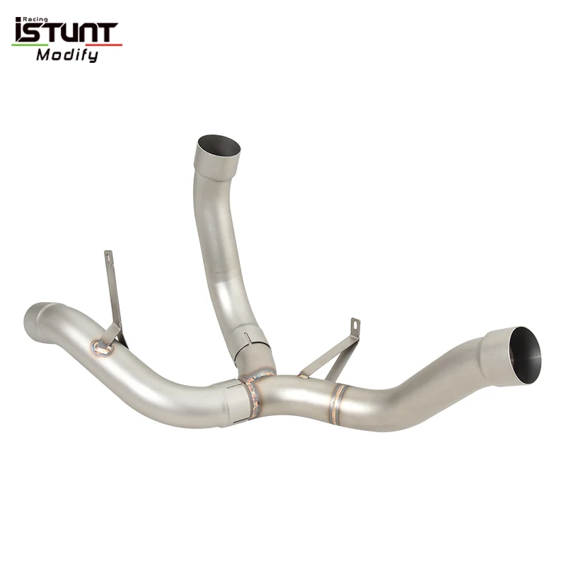 For Ducati MULTISTRADA 1200 S SPORT TOURIN 2010 - 2014  Motorcycle Exhaust System Stainless steel Middle Link Pipe Escape Moto